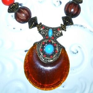 Resin beads and drop Amber color